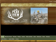 Tablet Screenshot of peakviewoutfitters.com